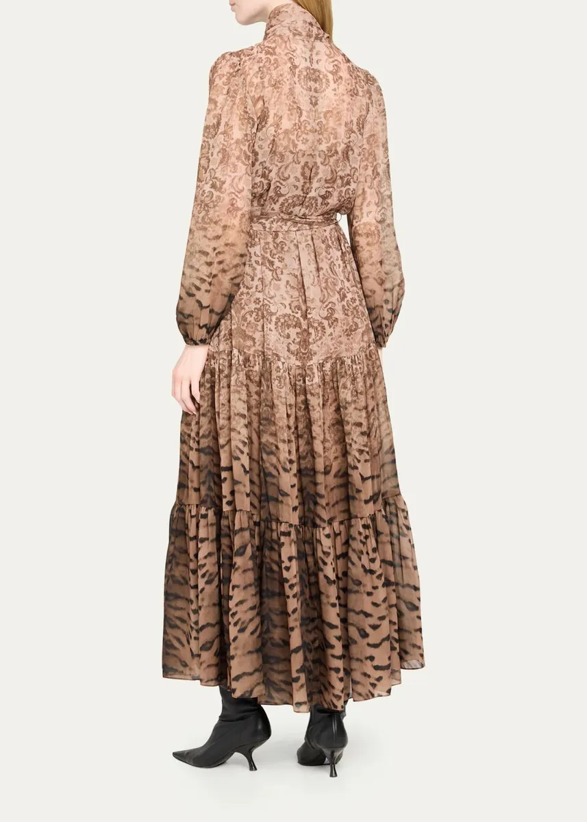 Kobi Halperin Oak Tiered Mixed-Print Maxi Dress | Thumbnail 3 Kobi Halperin Oak Tiered Mixed-Print Maxi Dress | Thumbnail 3