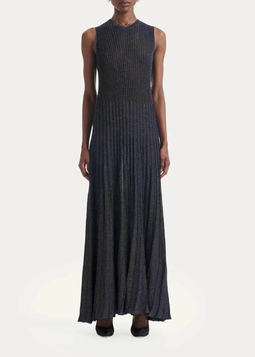 Altuzarra Selvin Ribbed Metallic-Knit Maxi Dress | Thumbnail 4 Altuzarra Selvin Ribbed Metallic-Knit Maxi Dress | Thumbnail 4