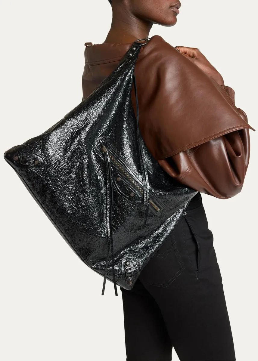 Balenciaga Le City Large Arena Leather Hobo Bag | Thumbnail 2 Balenciaga Le City Large Arena Leather Hobo Bag | Thumbnail 2
