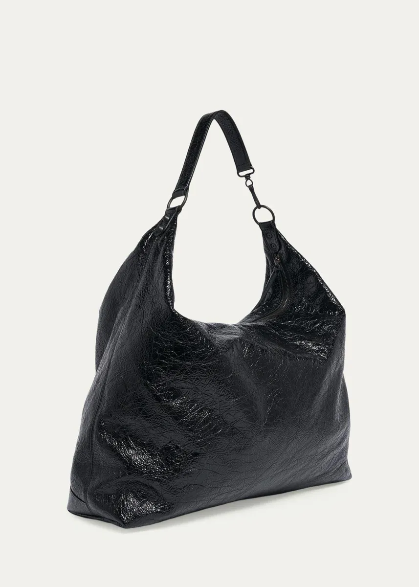 Balenciaga Le City Large Arena Leather Hobo Bag | Thumbnail 3 Balenciaga Le City Large Arena Leather Hobo Bag | Thumbnail 3