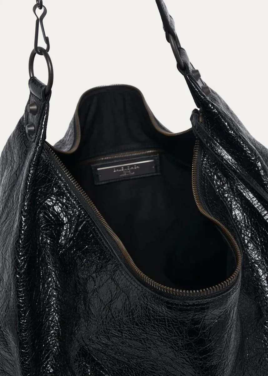 Balenciaga Le City Large Arena Leather Hobo Bag | Thumbnail 4 Balenciaga Le City Large Arena Leather Hobo Bag | Thumbnail 4