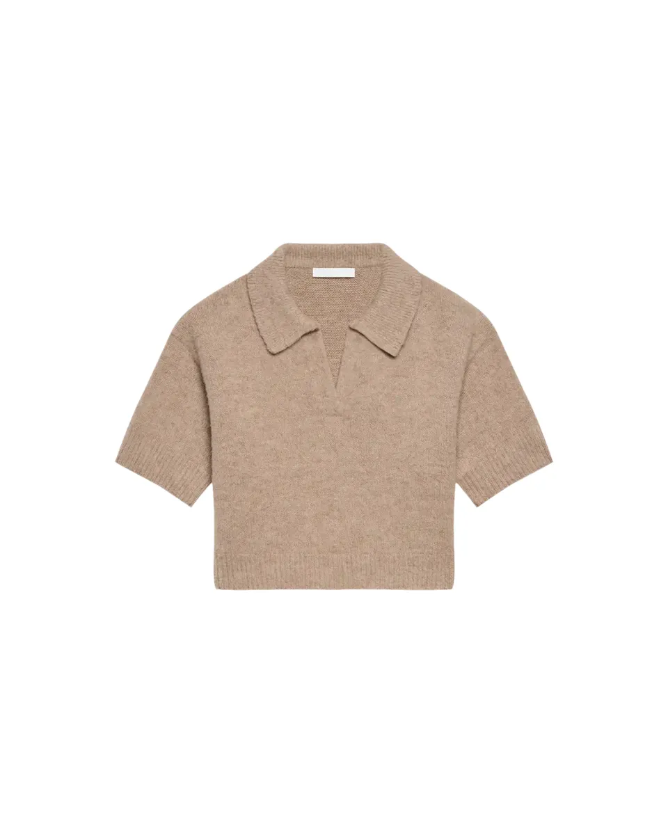Helmut Lang Cropped Wool Polo | Thumbnail 2 Helmut Lang Cropped Wool Polo | Thumbnail 2