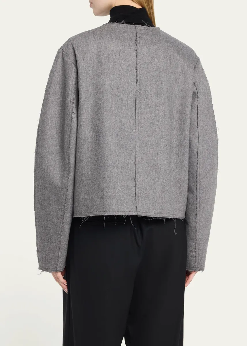 Maria McManus Crescent Wool-Cashmere Crop Jacket | Thumbnail 3 Maria McManus Crescent Wool-Cashmere Crop Jacket | Thumbnail 3