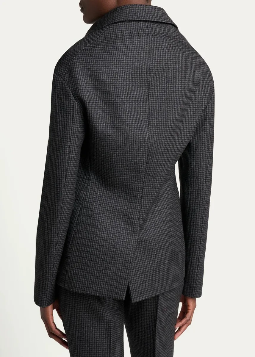 Balenciaga Stola Wool Houndstooth Jacket | Thumbnail 3 Balenciaga Stola Wool Houndstooth Jacket | Thumbnail 3