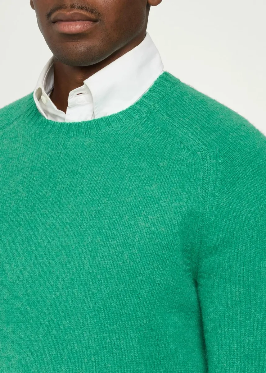 Polo Ralph Lauren Men's Suede-Patch Wool-Cashmere Sweater | Thumbnail 5