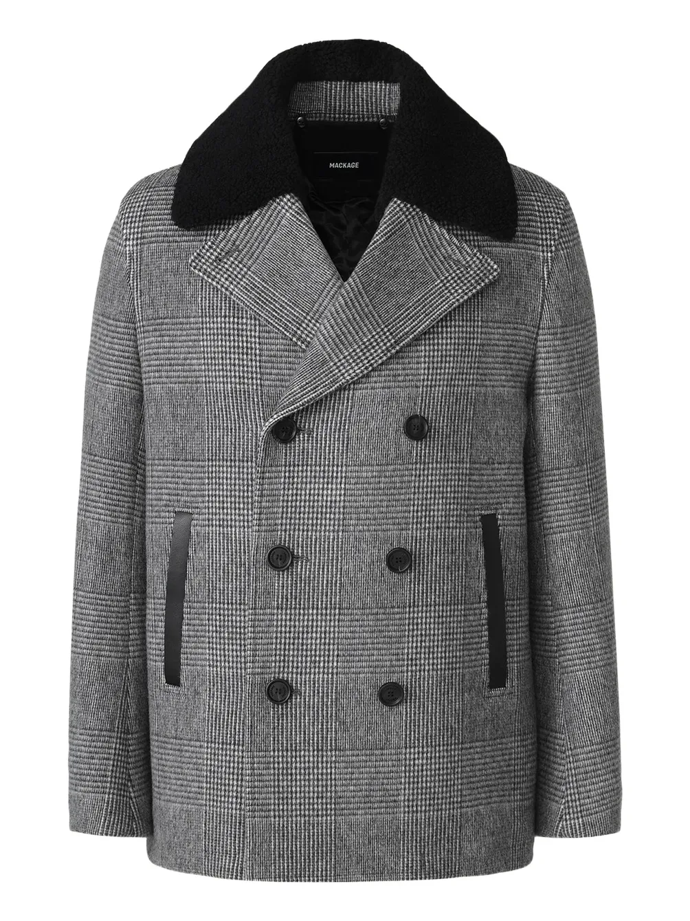 Mackage Men's Cole-PL Double-Breasted Wool Peacoat