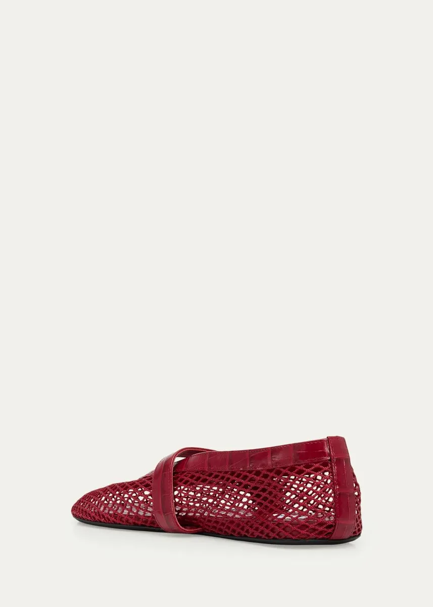 ALAÏA Mesh Mary Jane Ballerina Flats | Thumbnail 5 ALAÏA Mesh Mary Jane Ballerina Flats | Thumbnail 5
