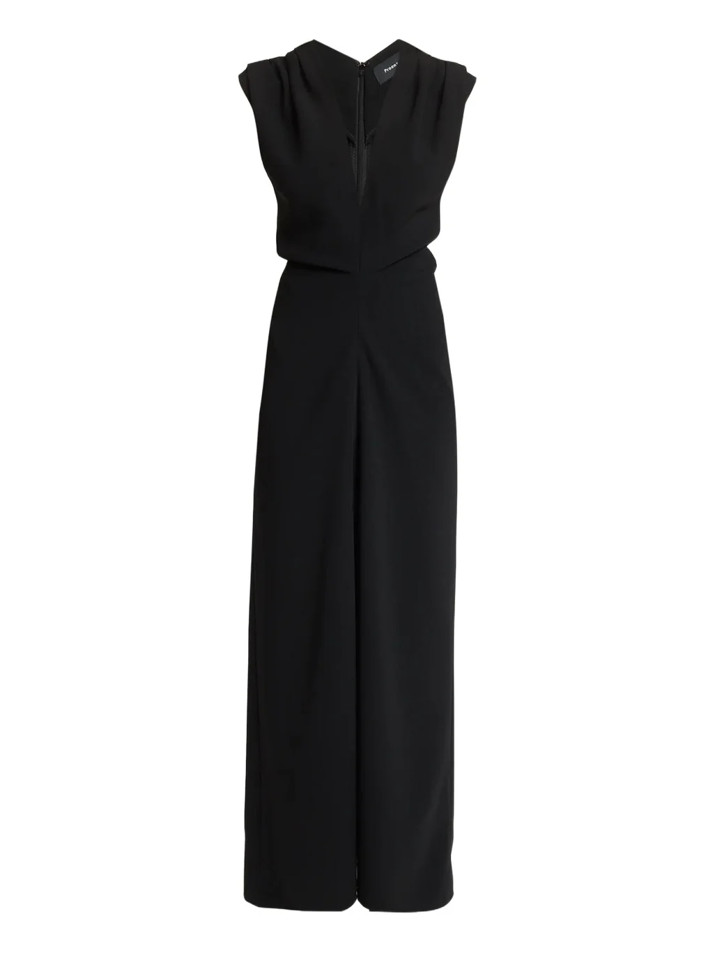 Geraldine Plunging Double Crepe Sleeveless Maxi Dress Geraldine Plunging Double Crepe Sleeveless Maxi Dress