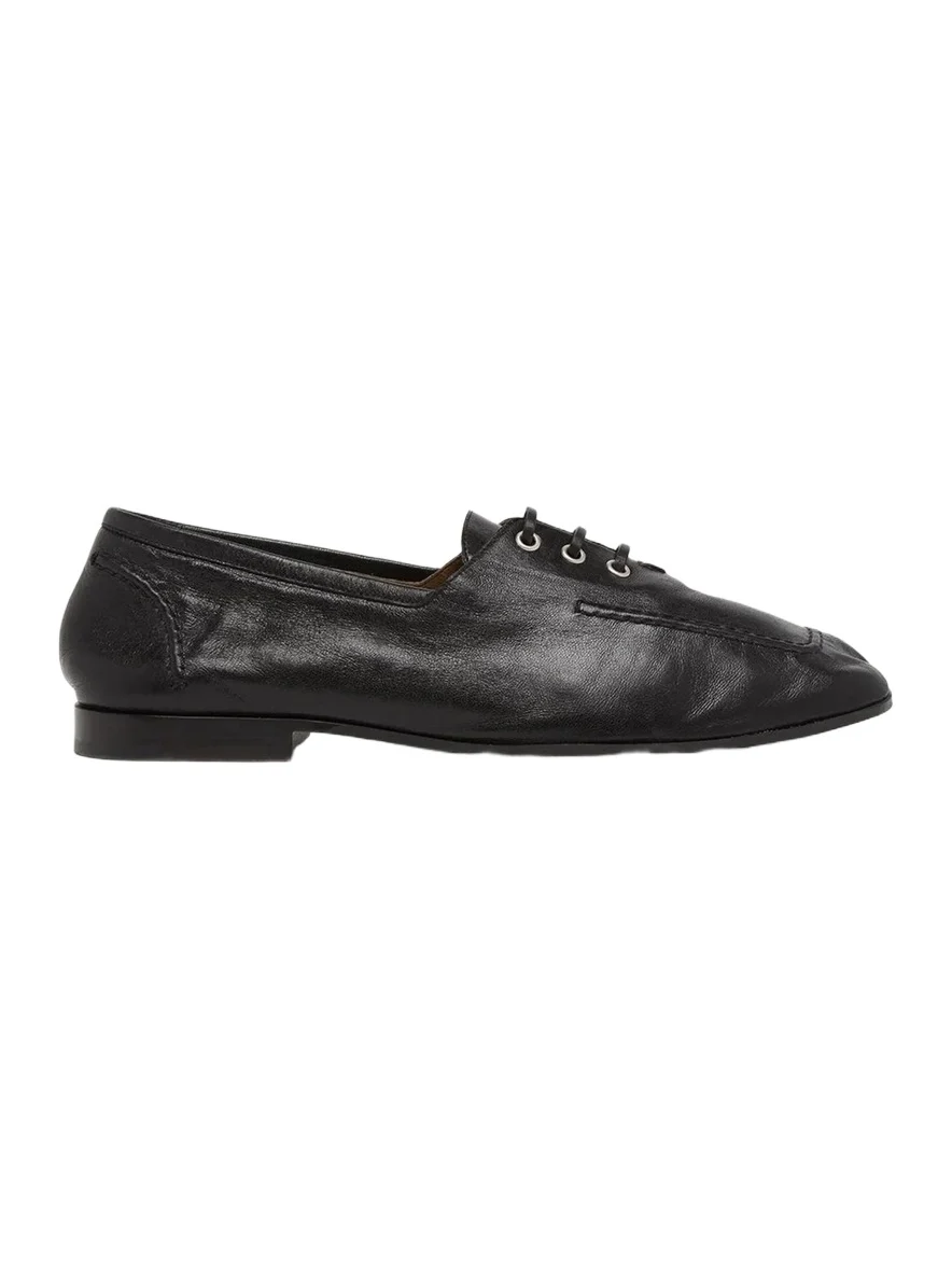 Bottega Veneta Gino Lace-Up Leather Shoes
