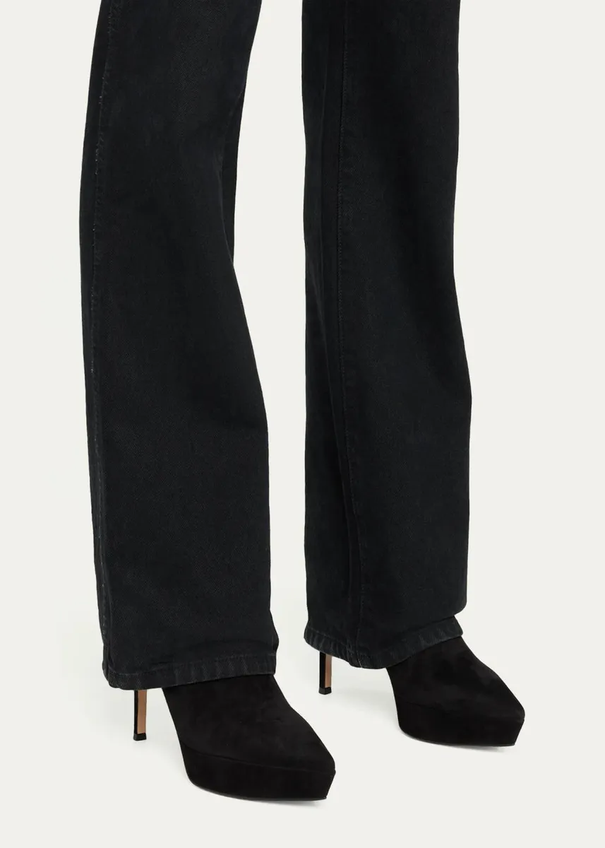 Gianvito Rossi 85mm Suede Platform Booties | Thumbnail 2 Gianvito Rossi 85mm Suede Platform Booties | Thumbnail 2