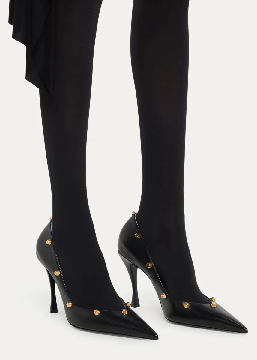 Balenciaga 110mm Studded Smooth Nappa Leather Pumps | Thumbnail 2 Balenciaga 110mm Studded Smooth Nappa Leather Pumps | Thumbnail 2
