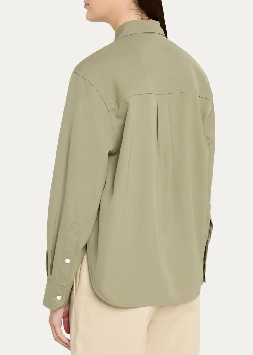 Bottega Veneta Wool Twill Button-Down Shirt | Thumbnail 3 Bottega Veneta Wool Twill Button-Down Shirt | Thumbnail 3