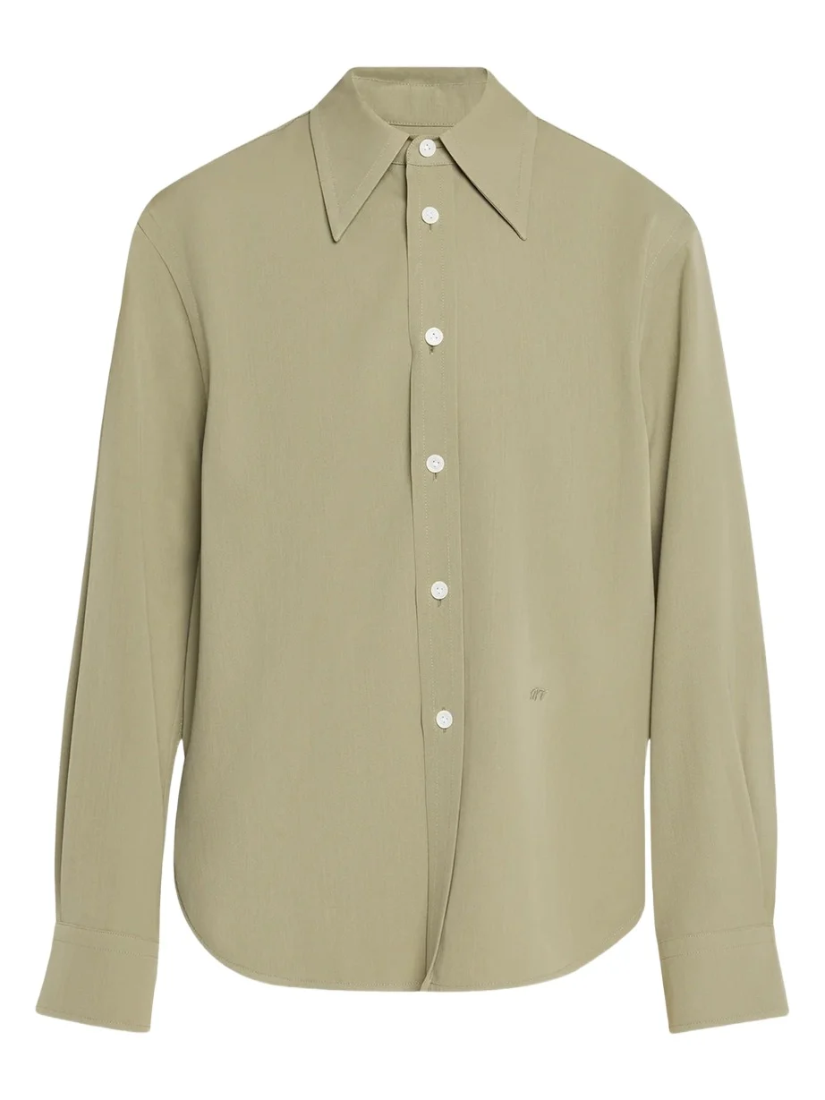 Bottega Veneta Wool Twill Button-Down Shirt