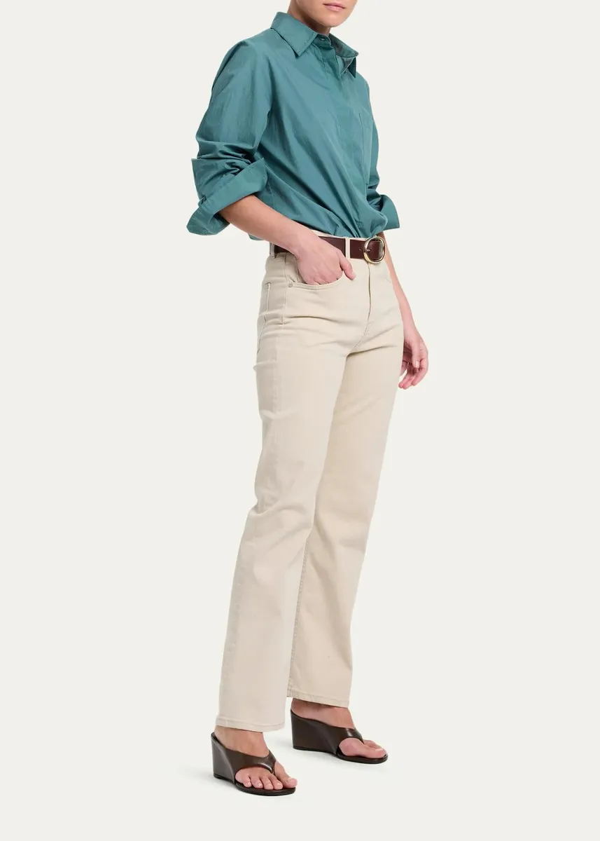 TWP Cowboy Shirt in Super Compact Poplin | Thumbnail 2 TWP Cowboy Shirt in Super Compact Poplin | Thumbnail 2