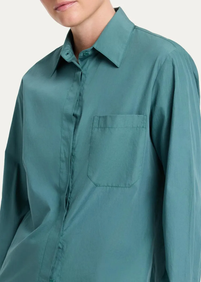 TWP Cowboy Shirt in Super Compact Poplin | Thumbnail 4 TWP Cowboy Shirt in Super Compact Poplin | Thumbnail 4