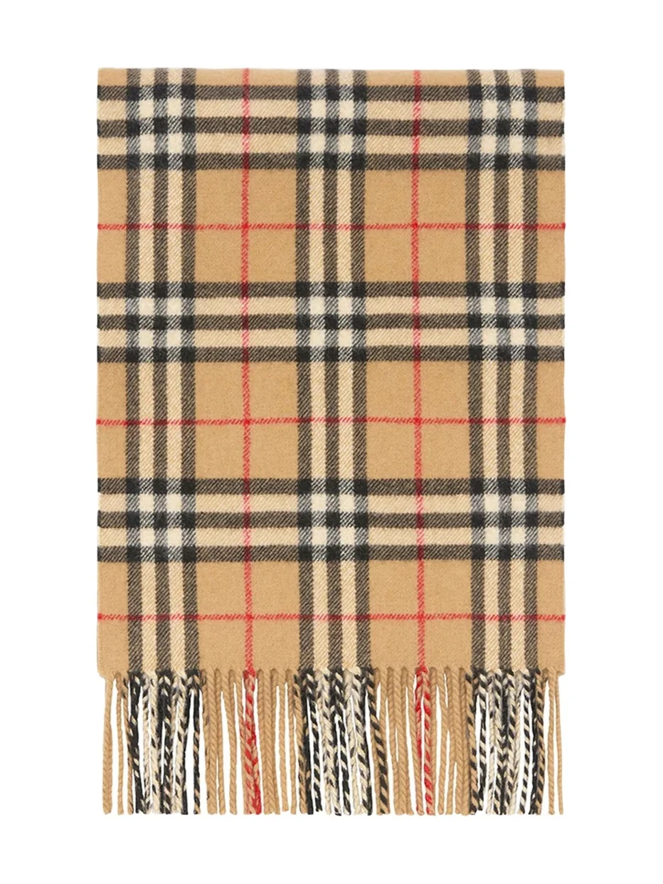 Check Cashmere Scarf