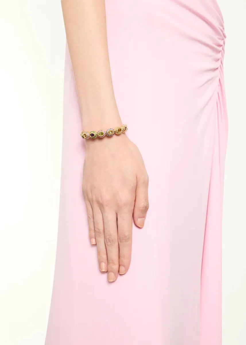 Mellerio 18K Yellow Gold Baby Tutti Frutti Bracelet with Diamonds and Gemstones | Thumbnail 2 Mellerio 18K Yellow Gold Baby Tutti Frutti Bracelet with Diamonds and Gemstones | Thumbnail 2