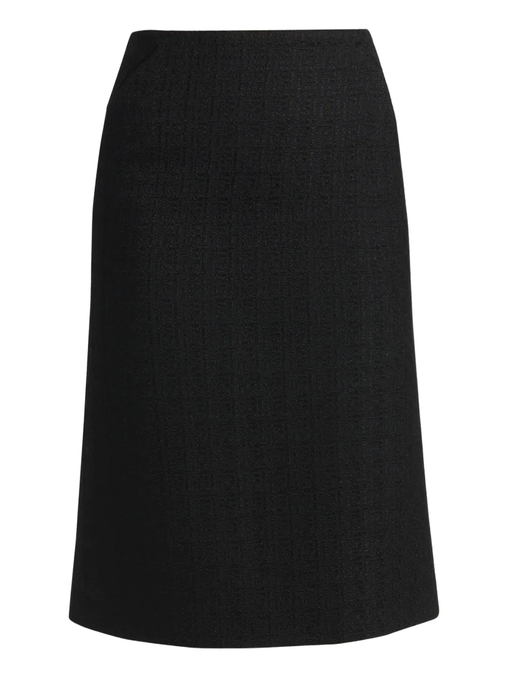 Alexander McQueen Sweetheart-Waist Lightweight Tweed Midi Skirt