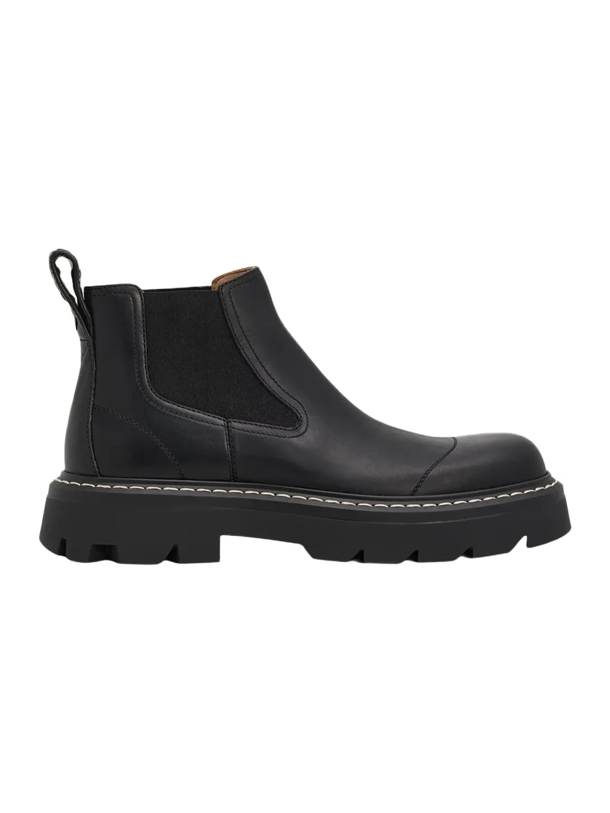 Bottega Veneta Men's Gum Military Leather Chelsea Boots