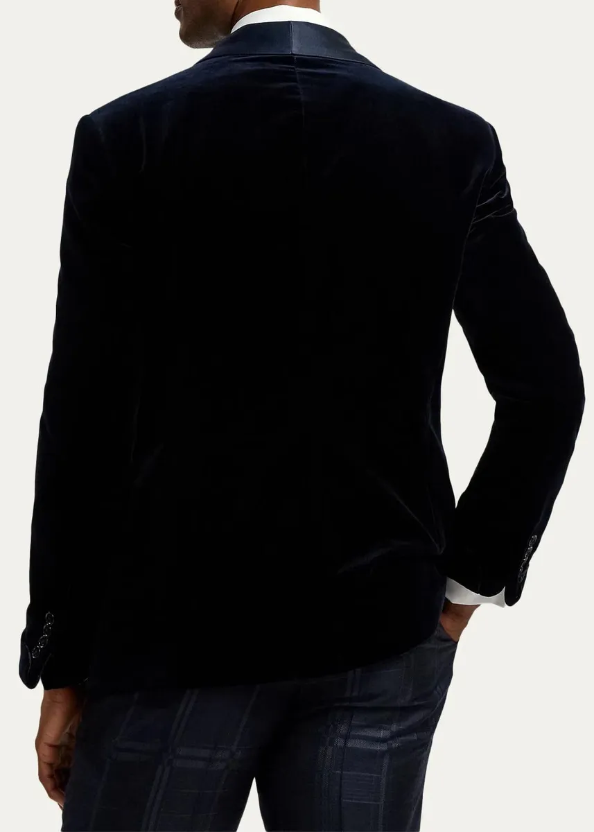 Ralph Lauren Purple Label Men's Handmade Velvet Tuxedo Jacket | Thumbnail 3 Ralph Lauren Purple Label Men's Handmade Velvet Tuxedo Jacket | Thumbnail 3