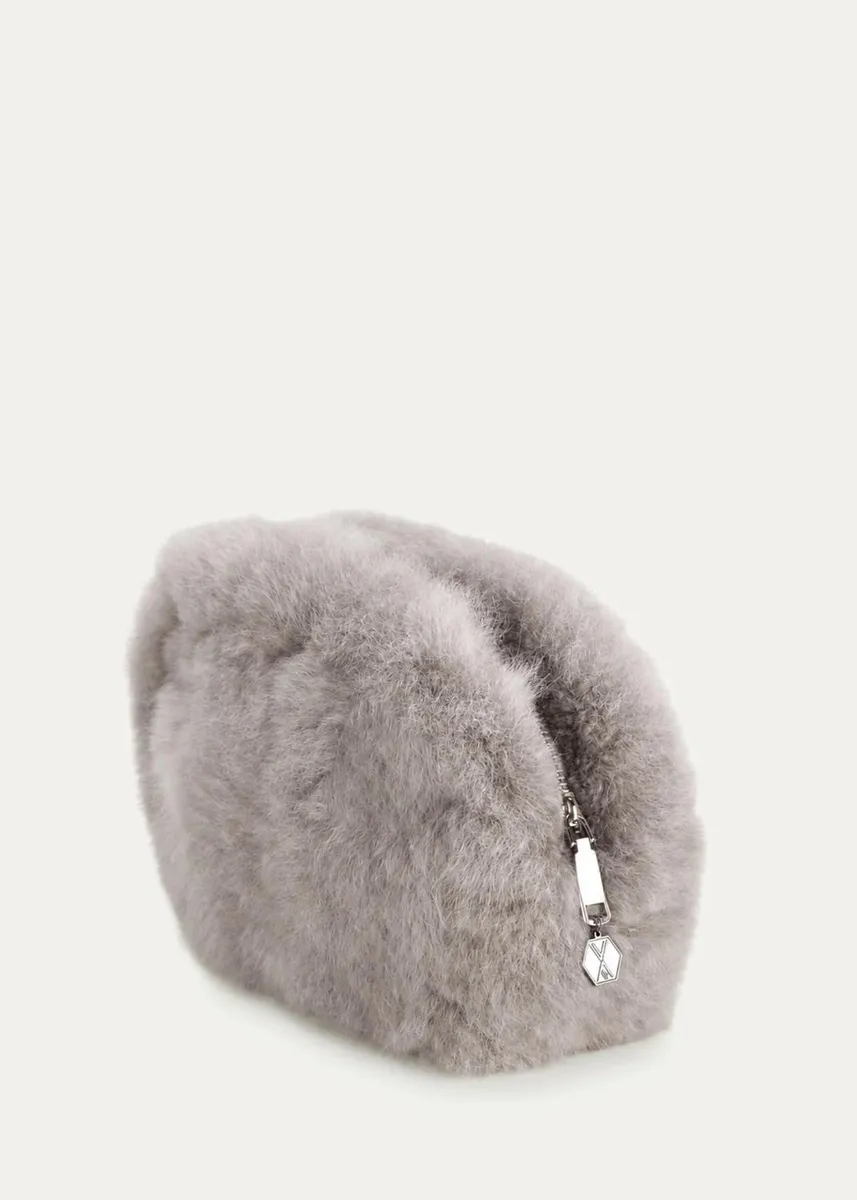 Weich Couture Alpaca Cesar Fur Travel Pouch | Thumbnail 2