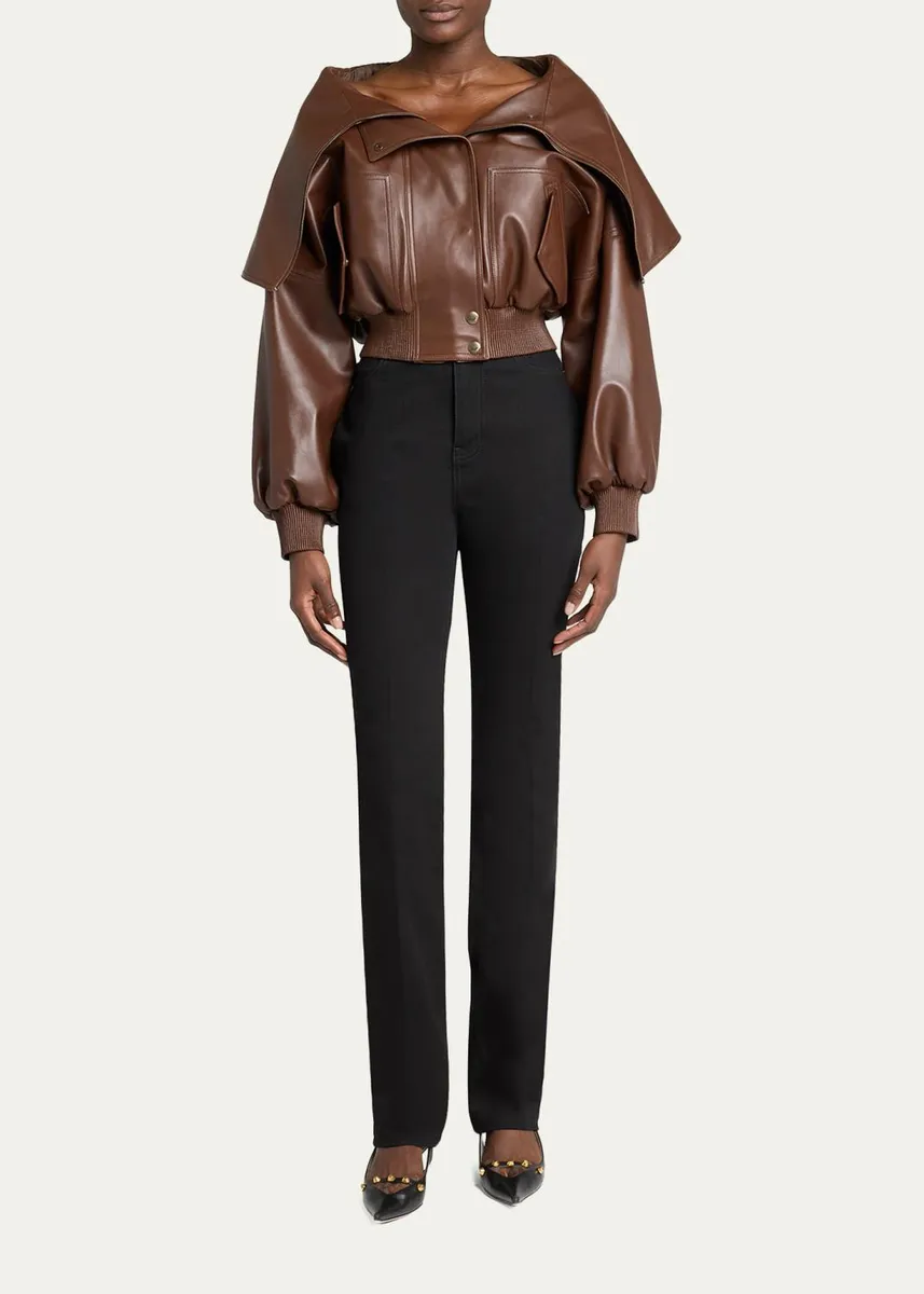 Balenciaga Wrap Collar Blouson Jacket | Thumbnail 2 Balenciaga Wrap Collar Blouson Jacket | Thumbnail 2