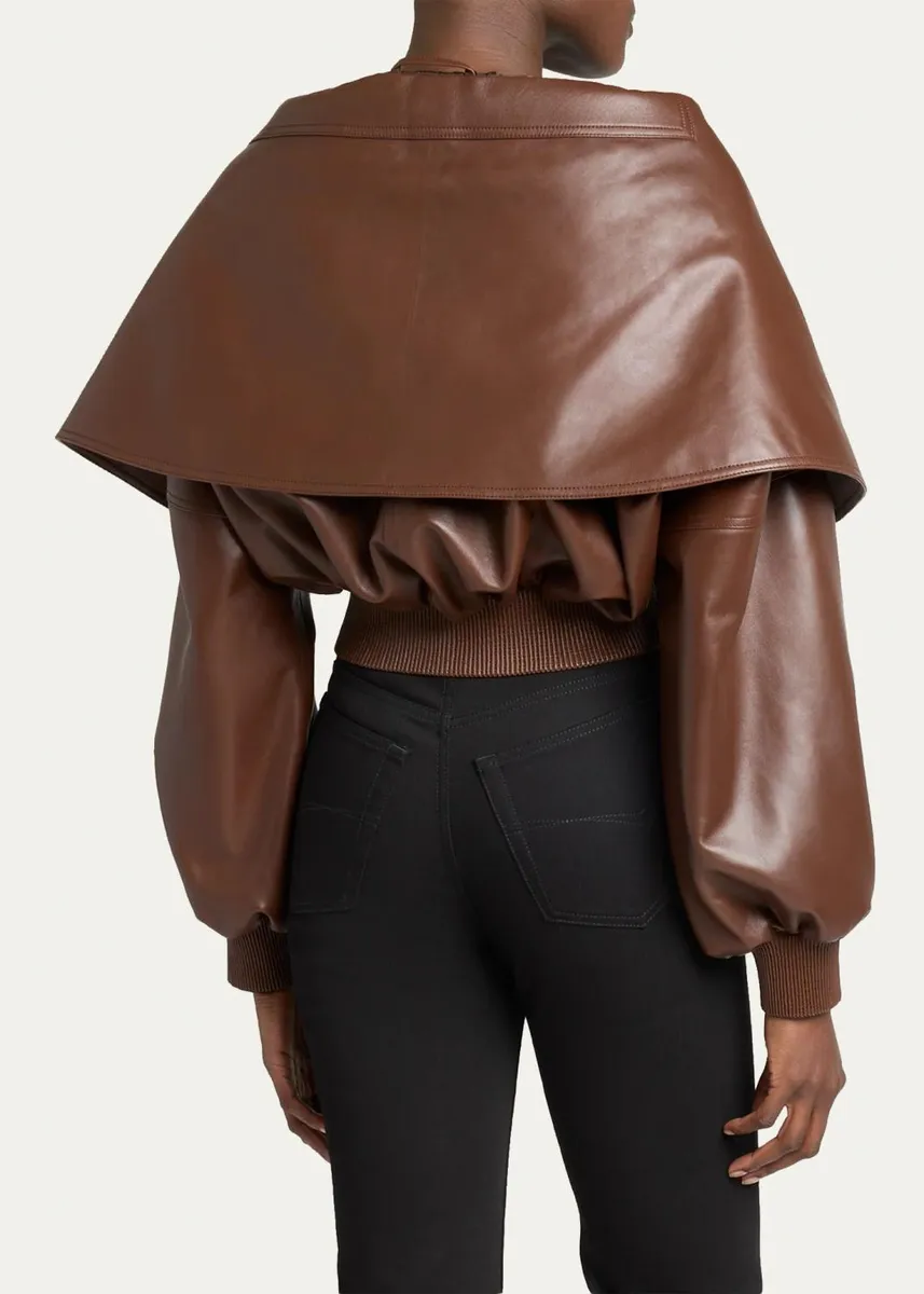 Balenciaga Wrap Collar Blouson Jacket | Thumbnail 3 Balenciaga Wrap Collar Blouson Jacket | Thumbnail 3