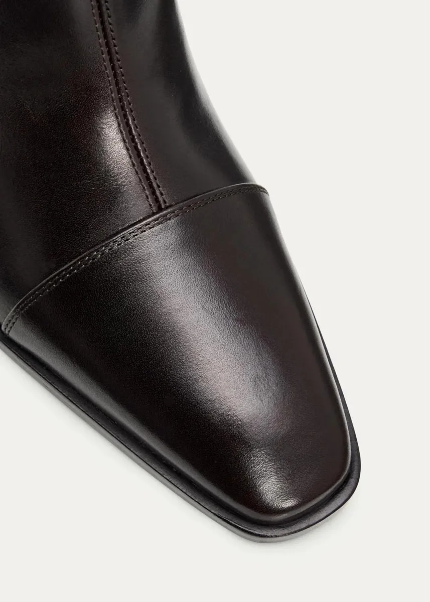 Saint Laurent 95mm Venetia Leather Booties | Thumbnail 3