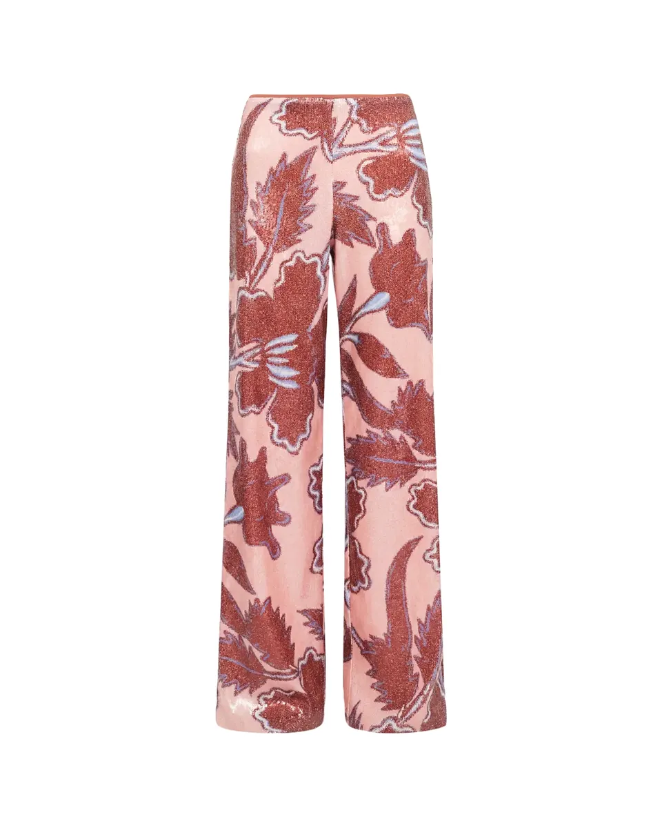 Diane von Furstenberg Felix Wide-Leg Sequin Floral Pants | Thumbnail 2 Diane von Furstenberg Felix Wide-Leg Sequin Floral Pants | Thumbnail 2