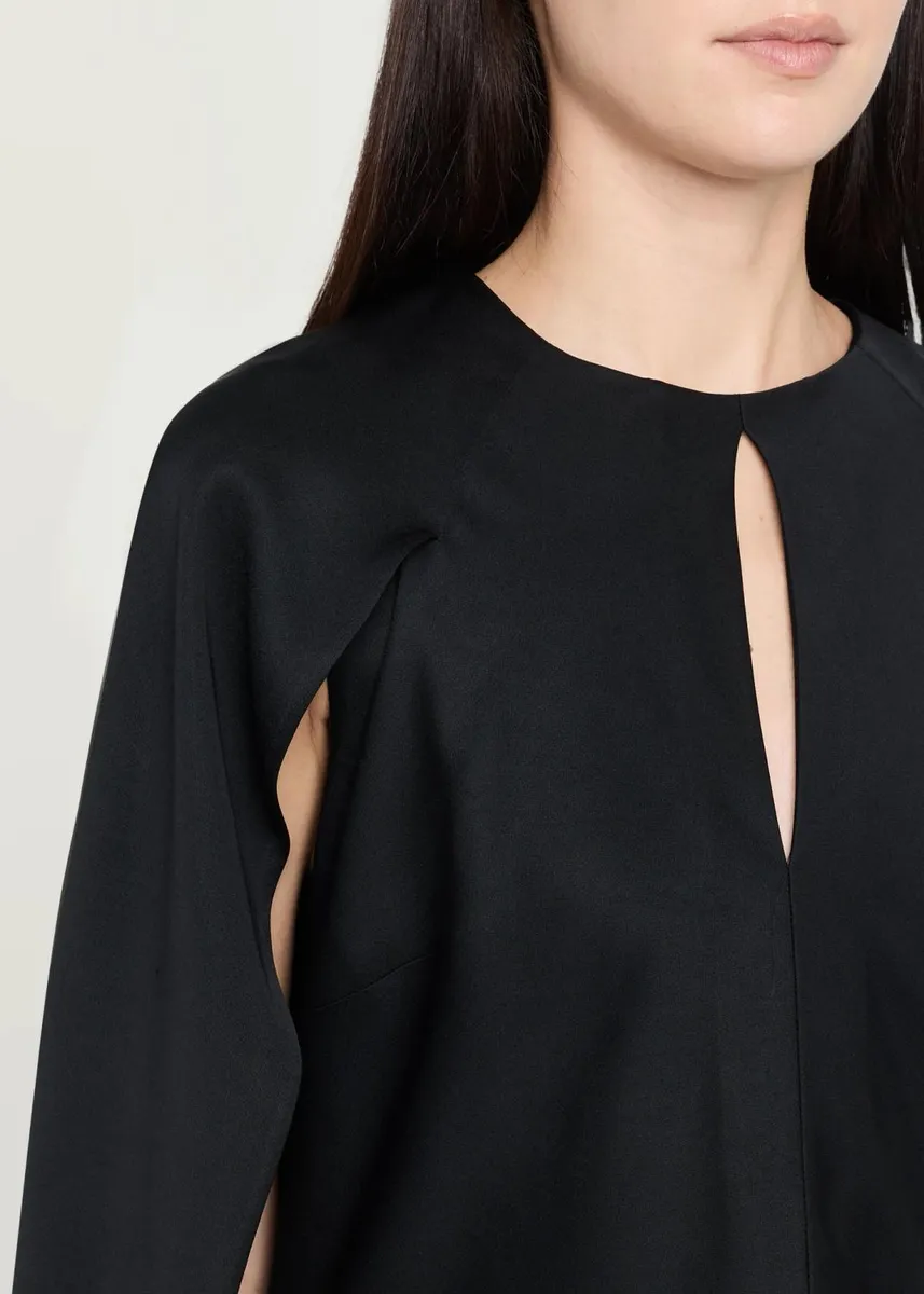 Simkhai Lauren Satin Cape Top | Thumbnail 5 Simkhai Lauren Satin Cape Top | Thumbnail 5