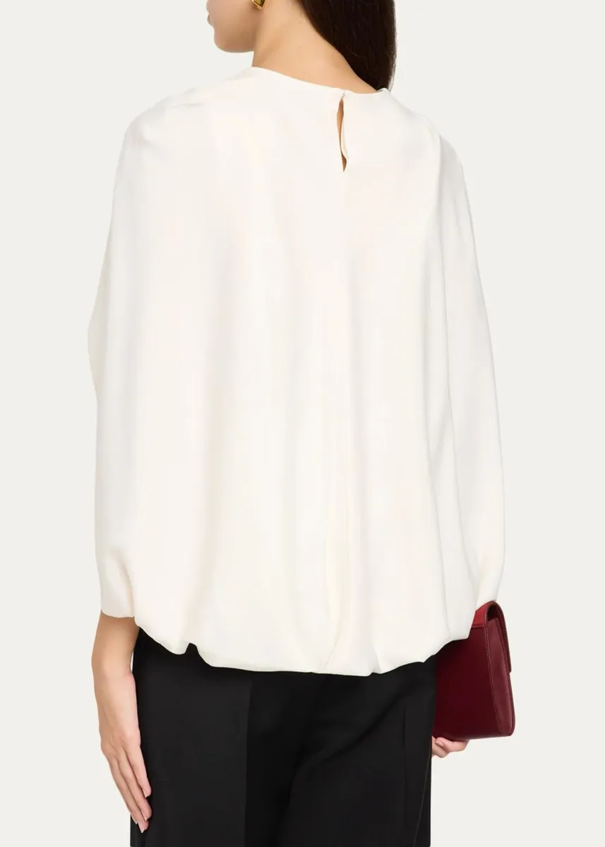 Simkhai Lauren Satin Cape Top | Thumbnail 7 Simkhai Lauren Satin Cape Top | Thumbnail 7