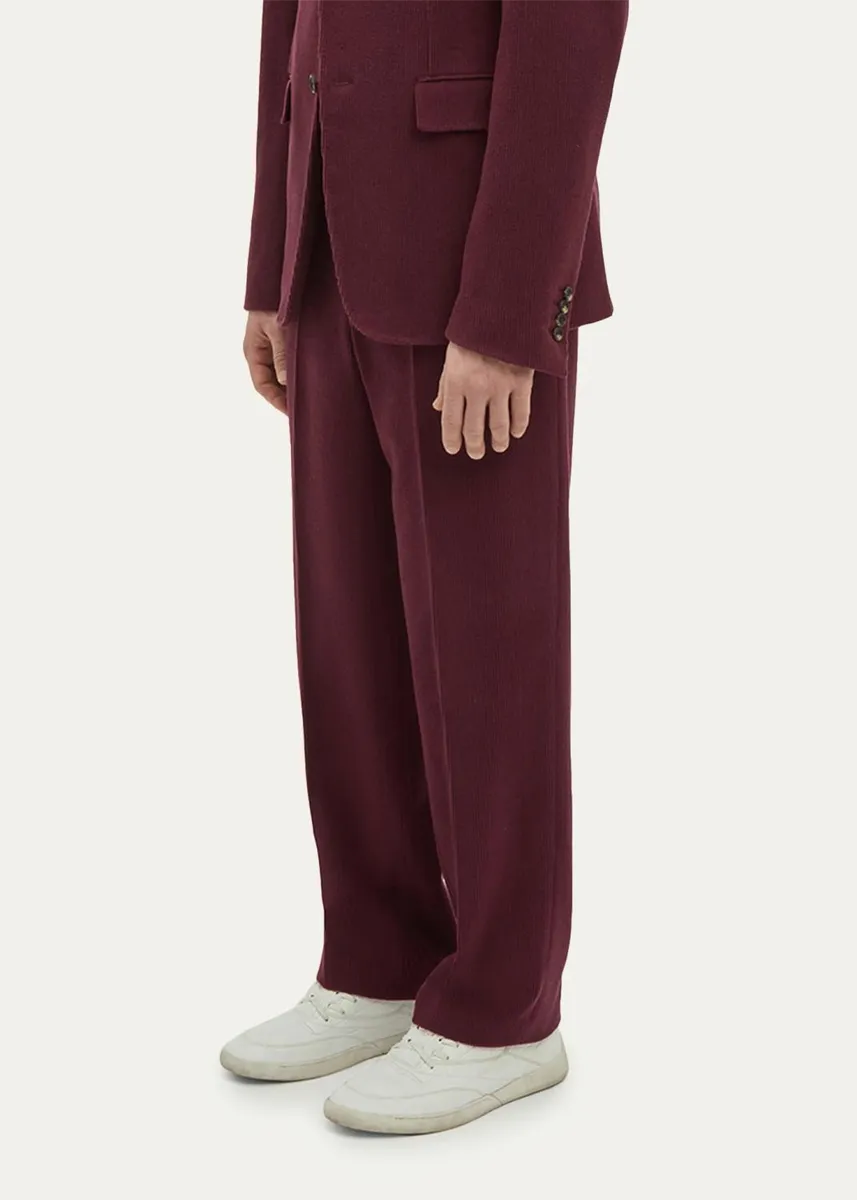 Gabriela Hearst Men's Harold Pleated Cashmere Corduroy Trousers | Thumbnail 4 Gabriela Hearst Men's Harold Pleated Cashmere Corduroy Trousers | Thumbnail 4
