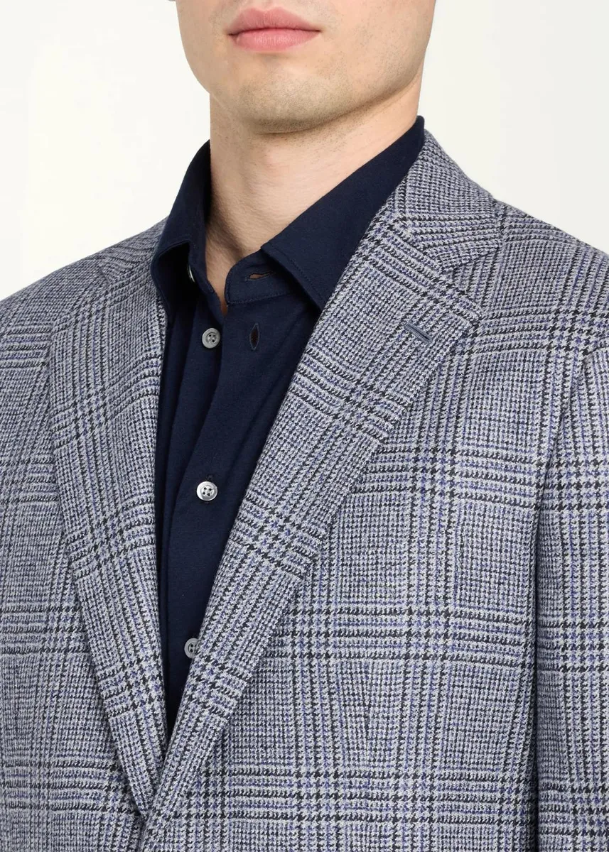 Cesare Attolini Men's Plaid Cashmere Jacket | Thumbnail 5 Cesare Attolini Men's Plaid Cashmere Jacket | Thumbnail 5