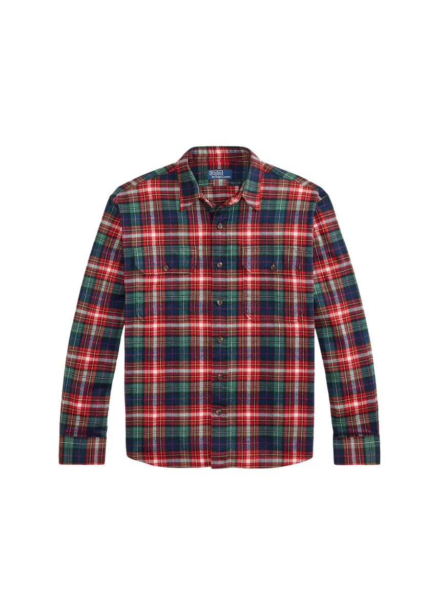Polo Ralph Lauren Men's Classic-Fit Plaid Flannel Workshirt | Thumbnail 3 Polo Ralph Lauren Men's Classic-Fit Plaid Flannel Workshirt | Thumbnail 3