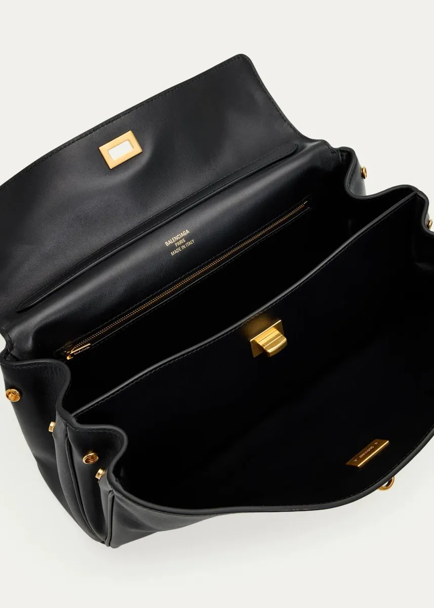 Balenciaga Rodeo East-West Leather Shoulder Bag | Thumbnail 4