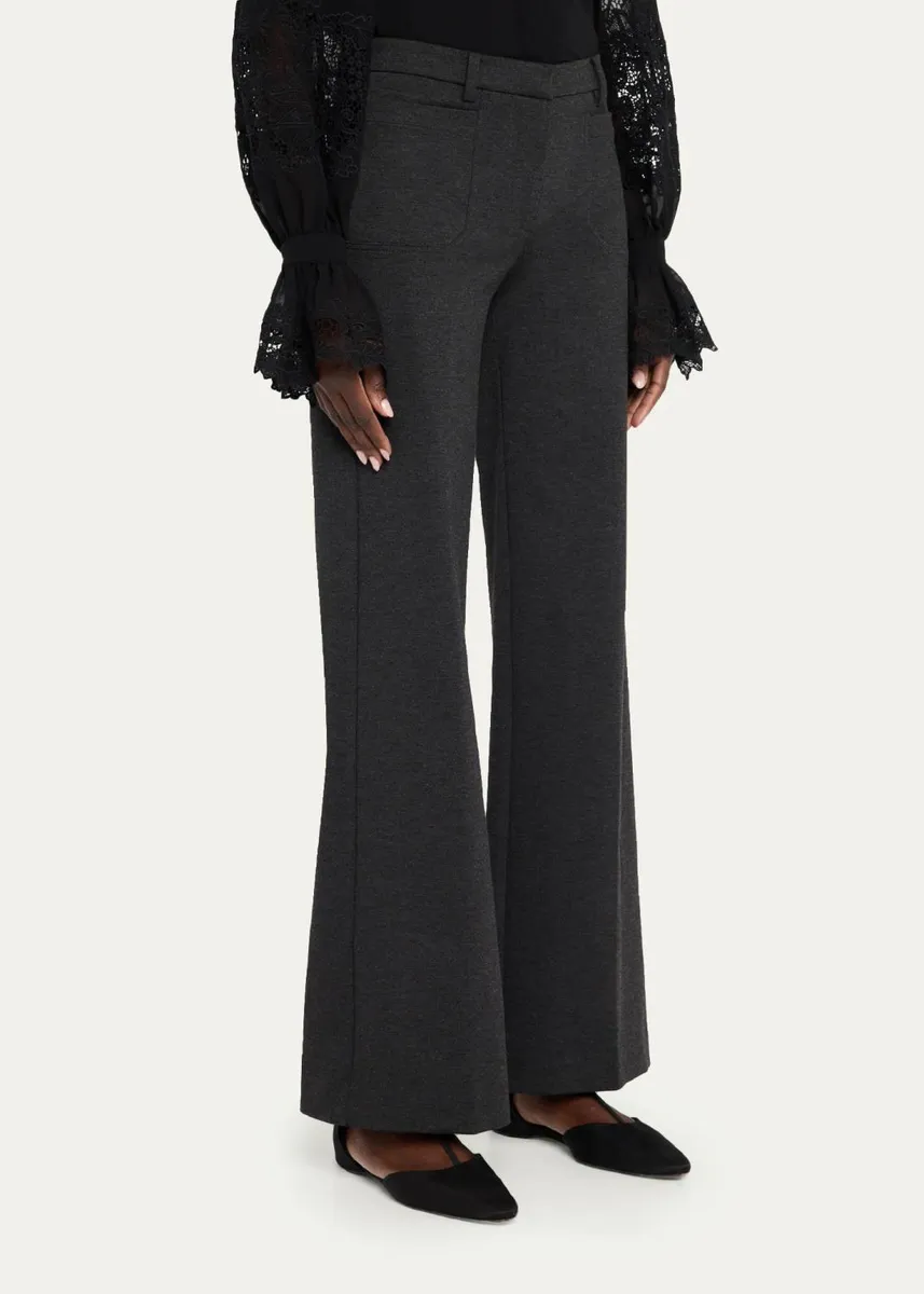 Kobi Halperin Reese Straight Double-Knit Ponte Pants | Thumbnail 4
