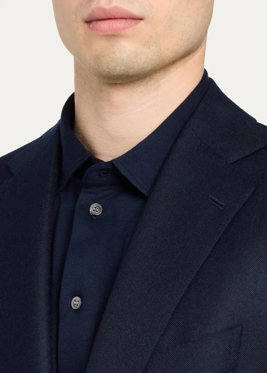 Cesare Attolini Men's Cashmere Hopsack Single-Breasted Sport Coat | Thumbnail 5