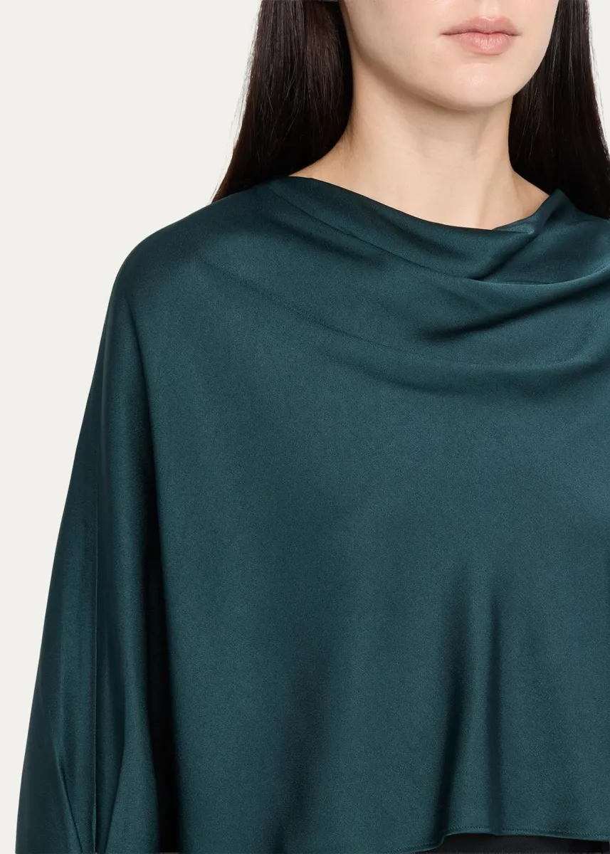 Simkhai Bearitz Draped Cowl-Neck Satin Top | Thumbnail 5 Simkhai Bearitz Draped Cowl-Neck Satin Top | Thumbnail 5
