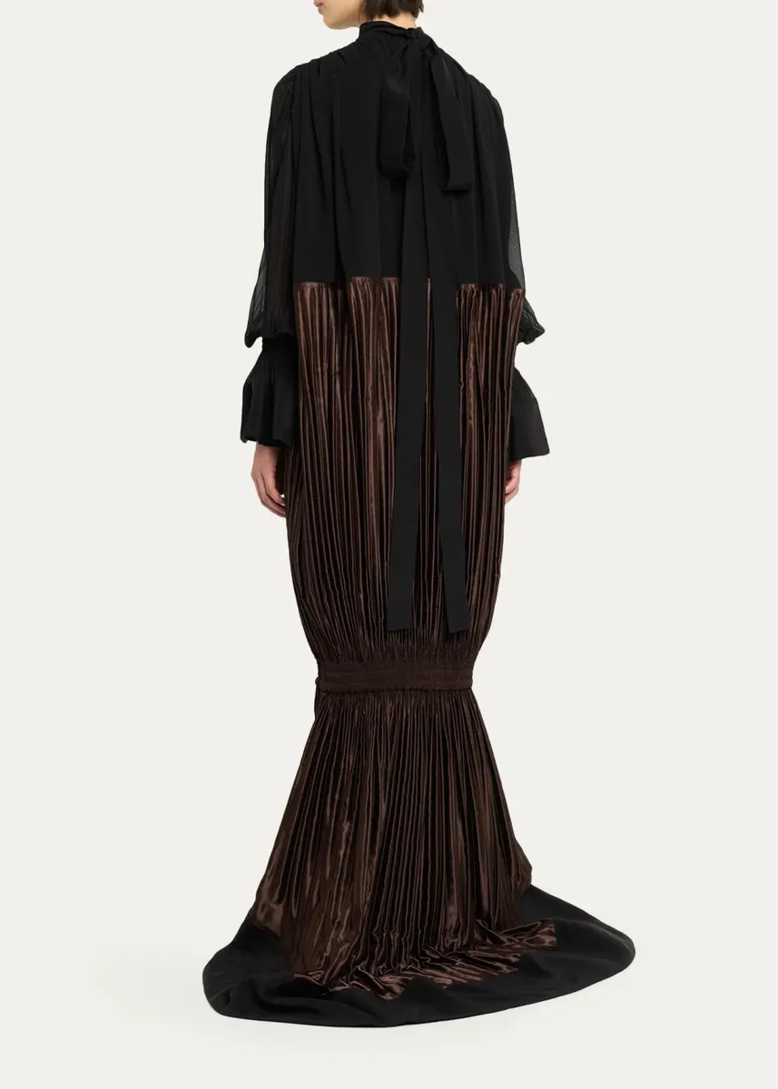 Ferragamo Plunging Fluid Lamé Balloon Mermaid Gown | Thumbnail 7 Ferragamo Plunging Fluid Lamé Balloon Mermaid Gown | Thumbnail 7