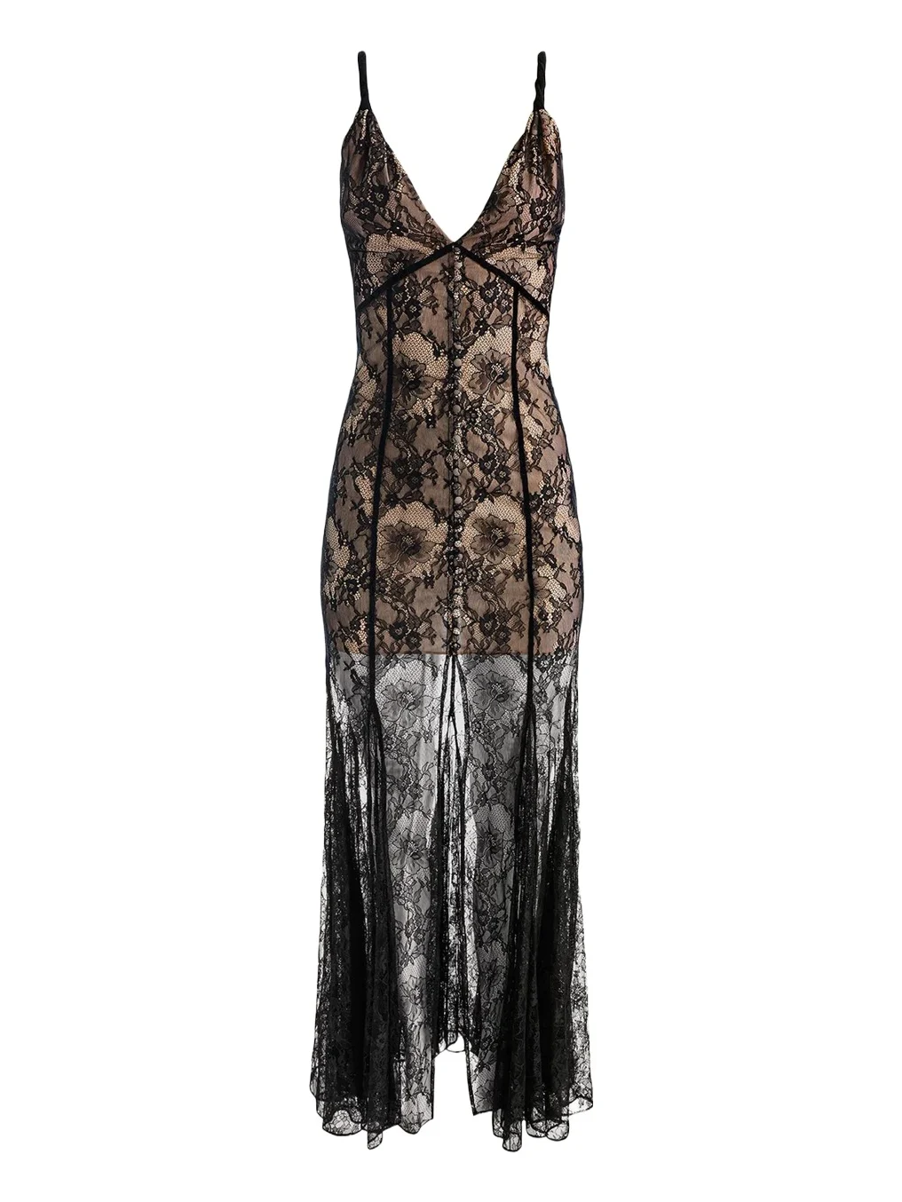 Alana Twist Strap Lace Godet Maxi Dress Alana Twist Strap Lace Godet Maxi Dress