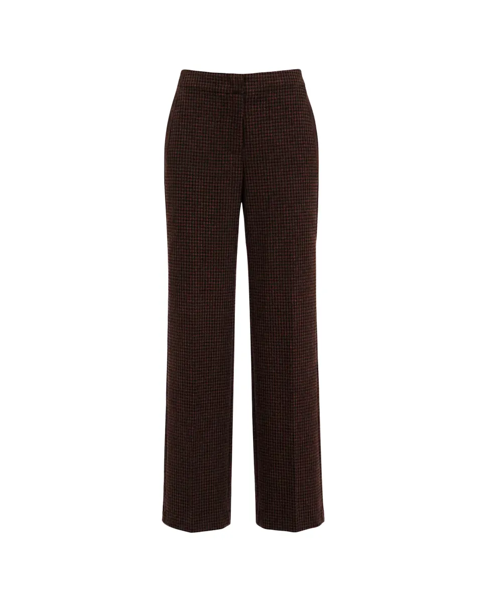 Diane von Furstenberg Alexander Flare-Leg Houndstooth Pants | Thumbnail 2 Diane von Furstenberg Alexander Flare-Leg Houndstooth Pants | Thumbnail 2