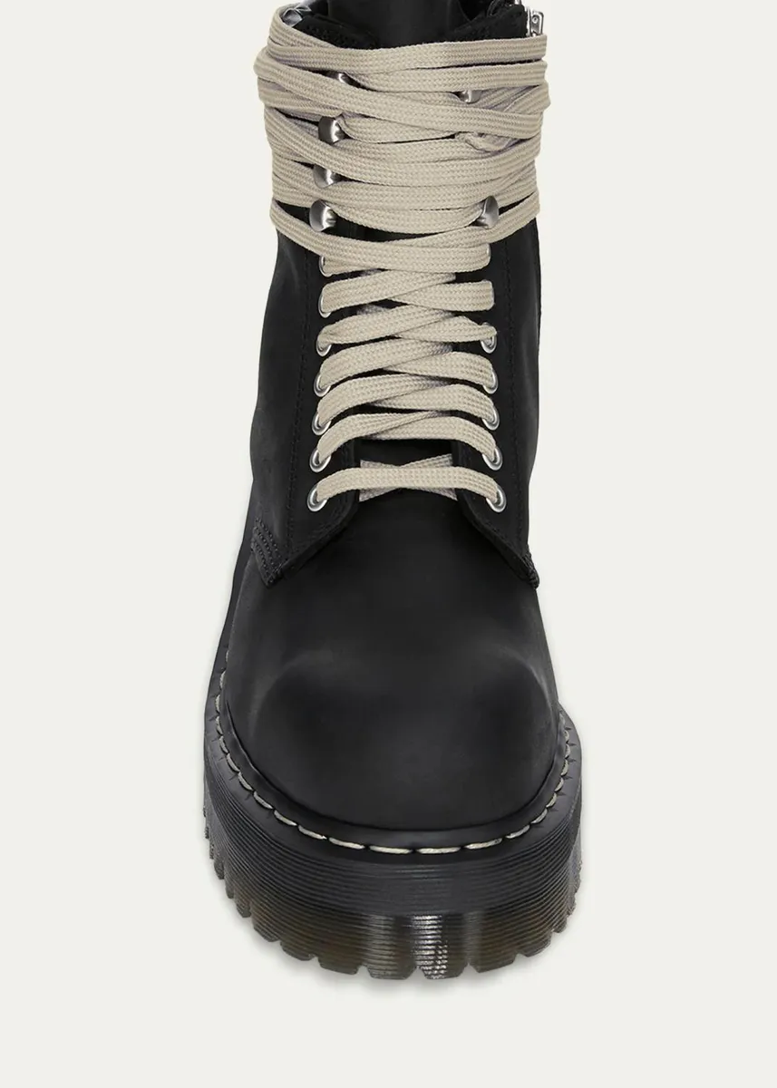 Rick Owens x Dr. Martens Men's FW26 Quad Sole Steel-Toe Nubuck Leather Boots | Thumbnail 3 Rick Owens x Dr. Martens Men's FW26 Quad Sole Steel-Toe Nubuck Leather Boots | Thumbnail 3