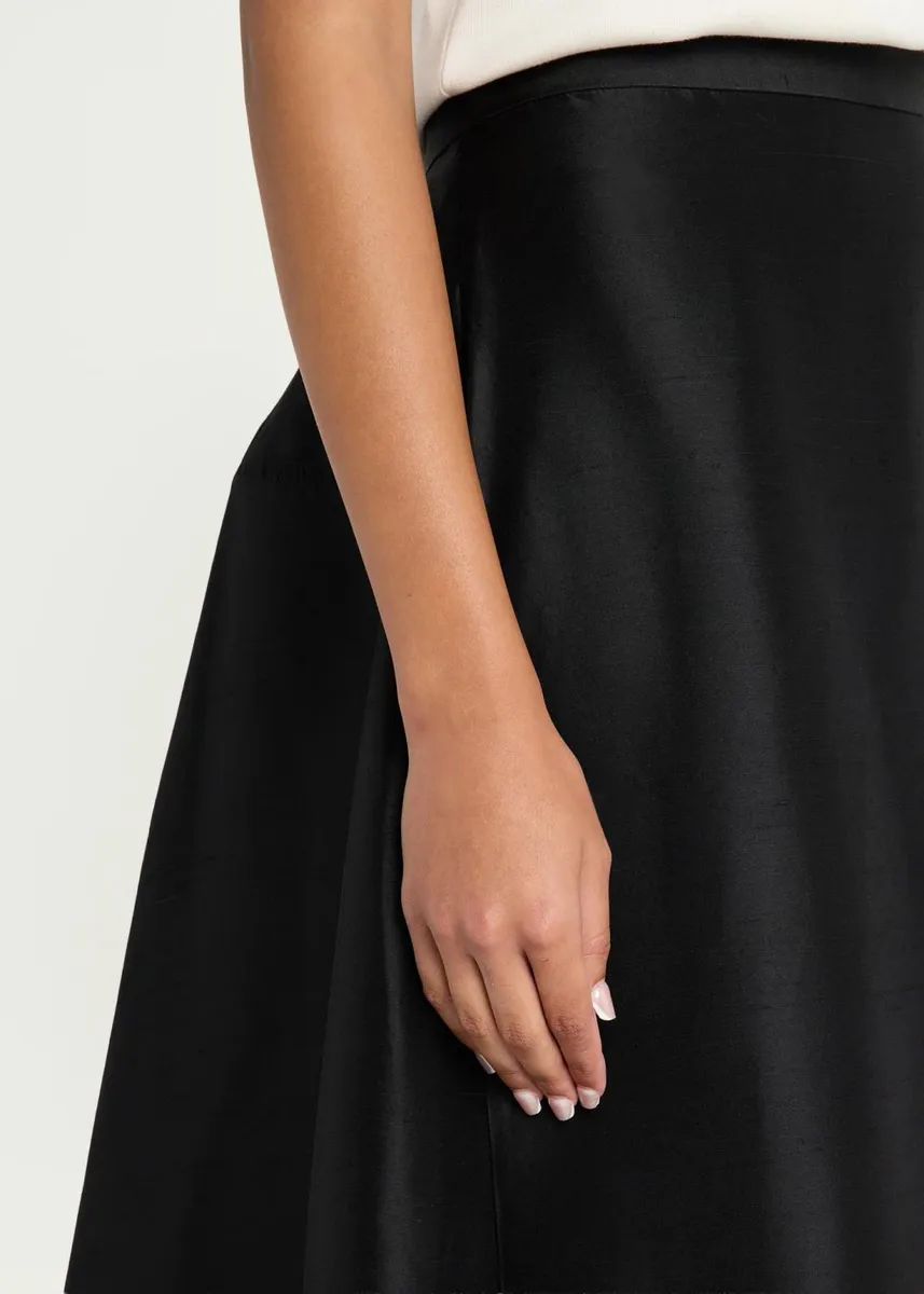 Heirlome Viola Silk Shantung Full Midi Skirt | Thumbnail 5 Heirlome Viola Silk Shantung Full Midi Skirt | Thumbnail 5