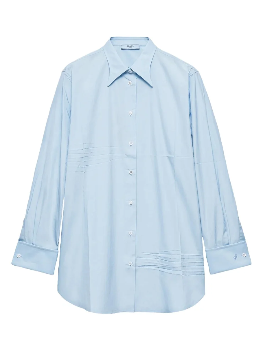 Prada Cotton Poplin Button-Down Shirt