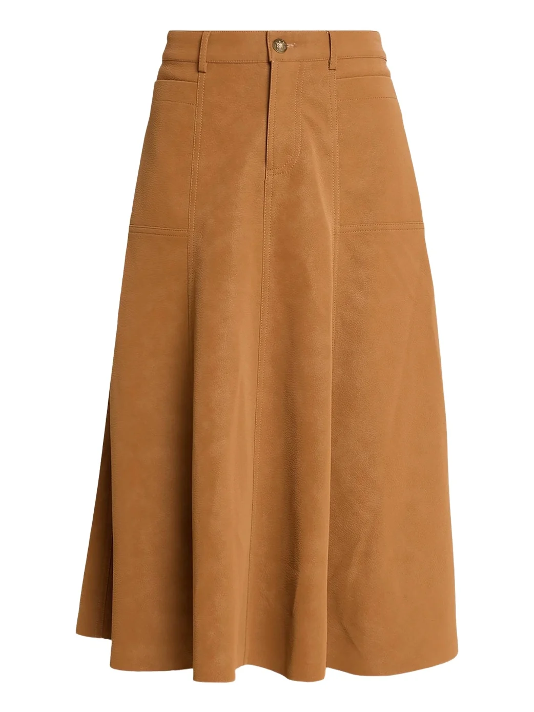 Connor Leather A-Line Midi Skirt Connor Leather A-Line Midi Skirt