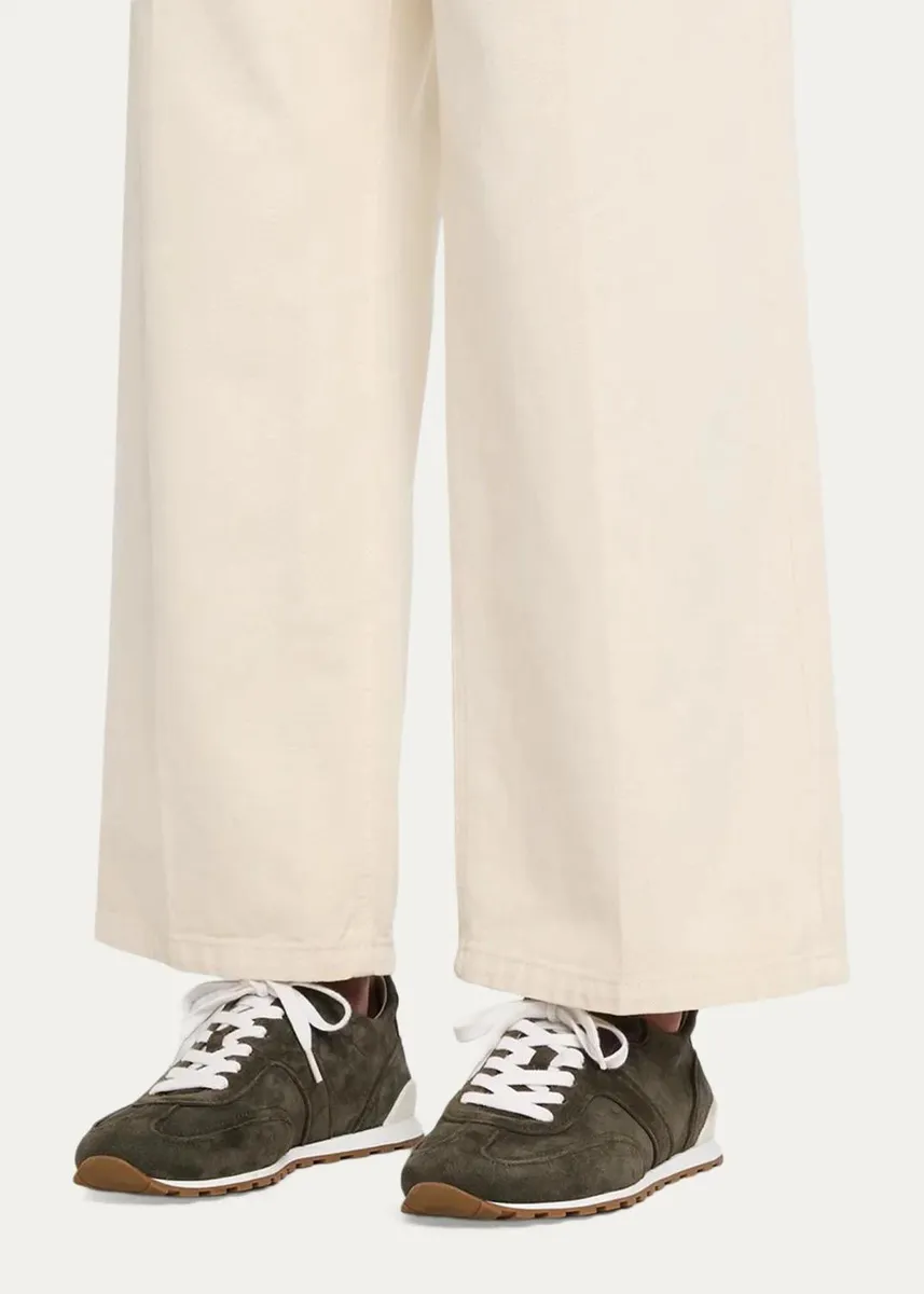 Brunello Cucinelli Suede Low-Top Sneakers | Thumbnail 2 Brunello Cucinelli Suede Low-Top Sneakers | Thumbnail 2