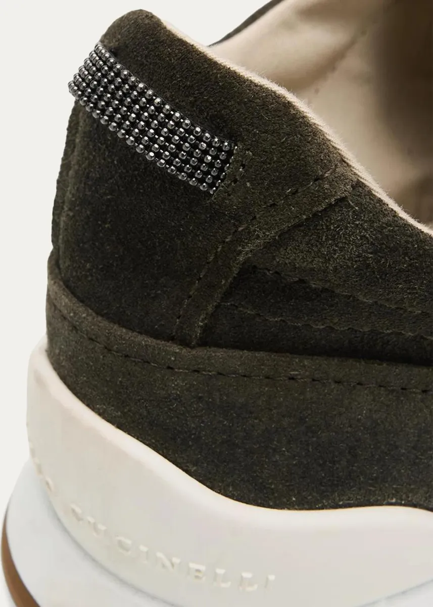 Brunello Cucinelli Suede Low-Top Sneakers | Thumbnail 5 Brunello Cucinelli Suede Low-Top Sneakers | Thumbnail 5