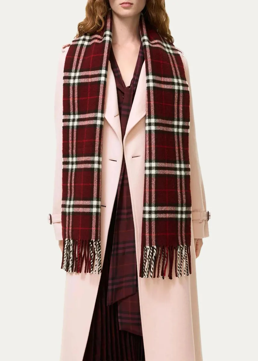 Burberry Sparkle Check Cashmere Scarf | Thumbnail 3 Burberry Sparkle Check Cashmere Scarf | Thumbnail 3