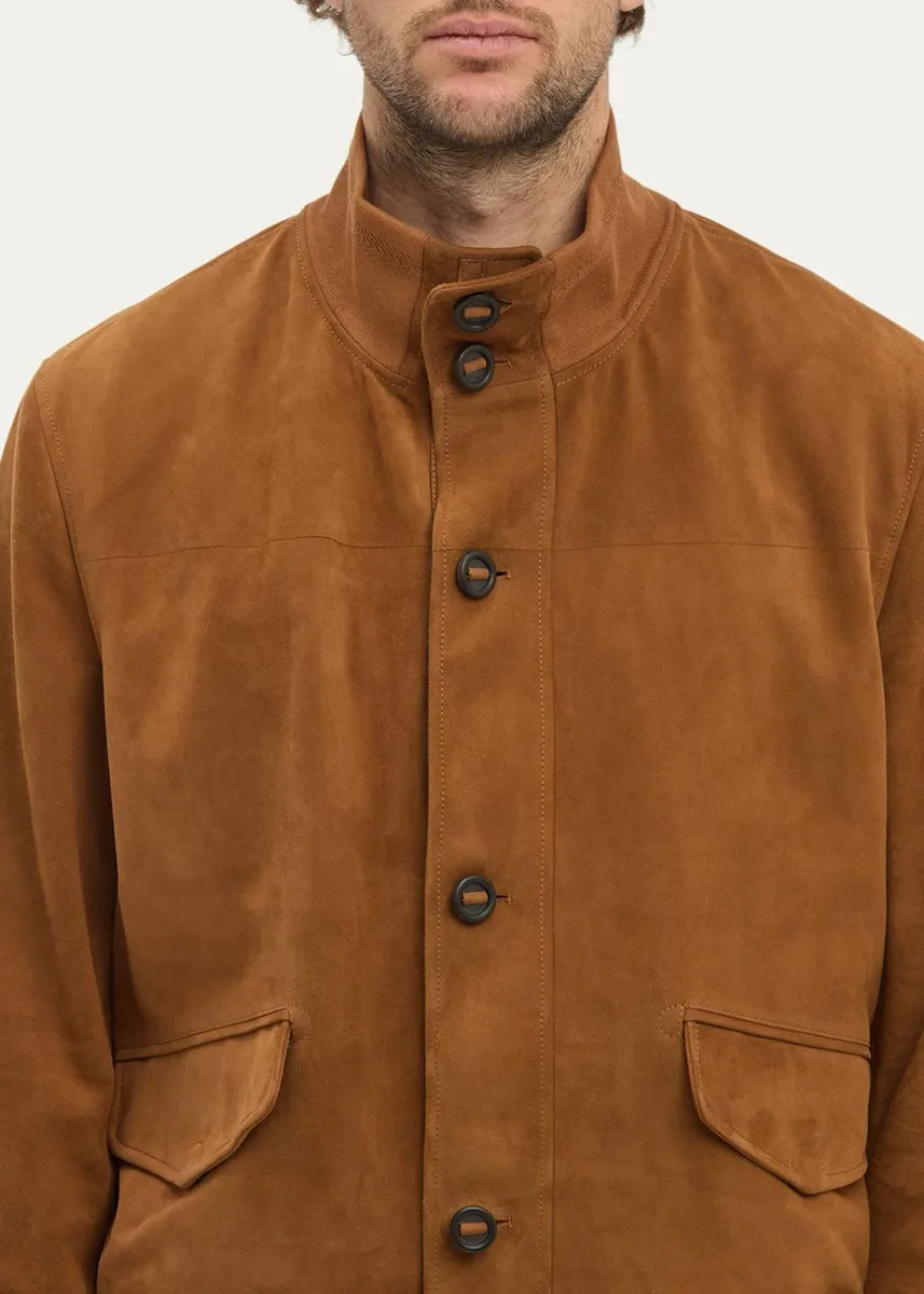 Gabriela Hearst Men's Leroy Suede Jacket | Thumbnail 5
