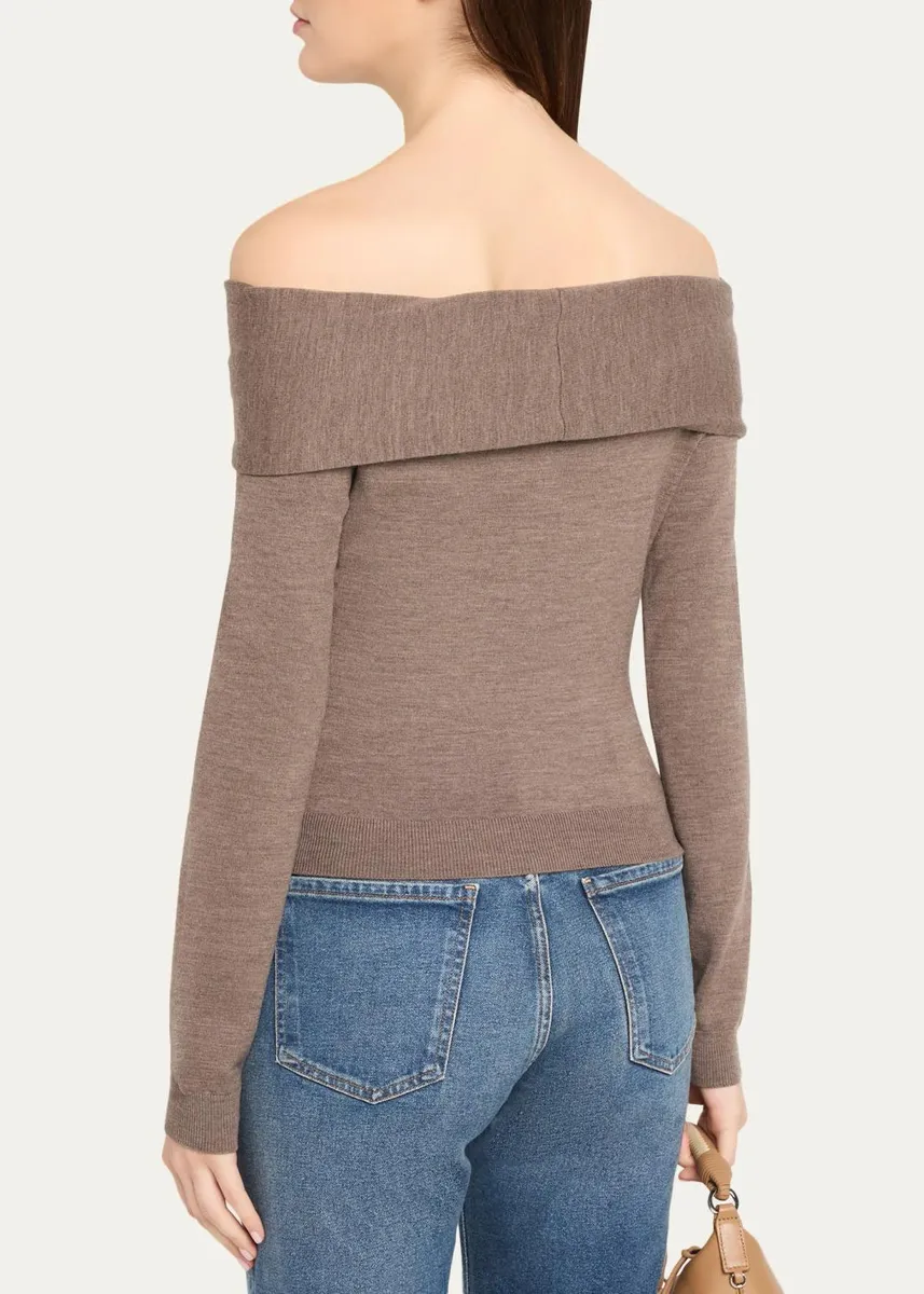 Simkhai Delphia Off-Shoulder Wool Top | Thumbnail 3 Simkhai Delphia Off-Shoulder Wool Top | Thumbnail 3